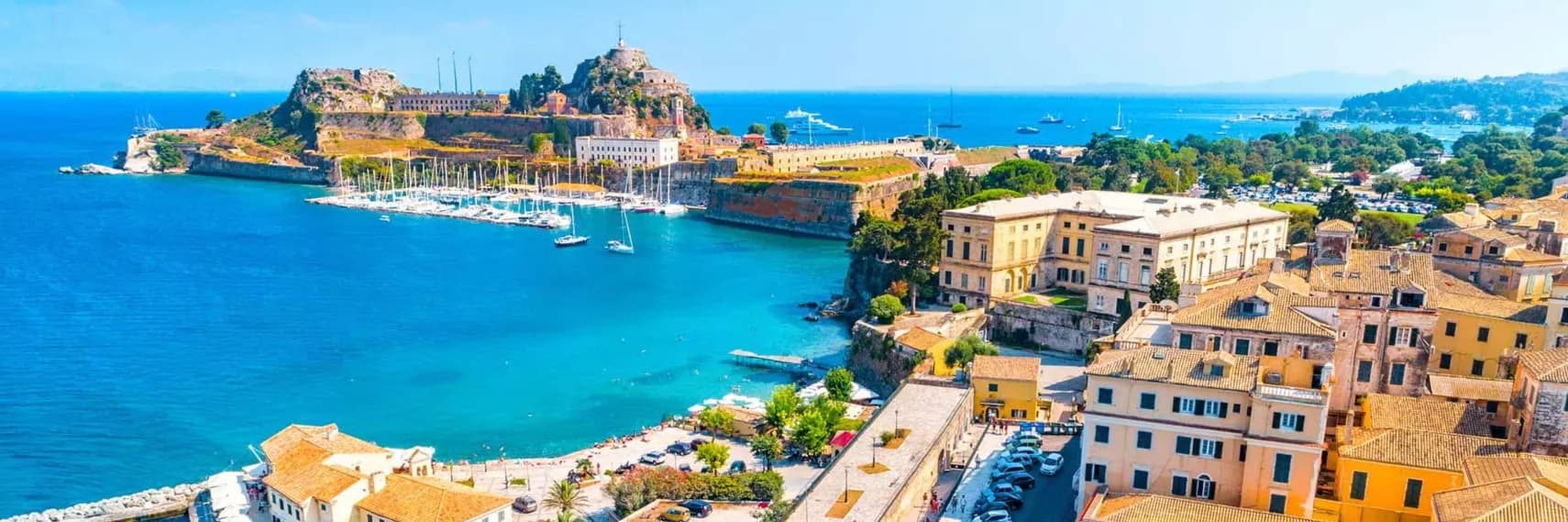 Coastal view of Corfu
