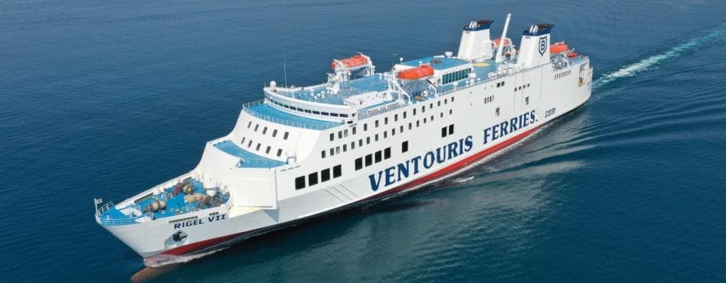 Ferry crossing the Adriatic toward Igoumenitsa
