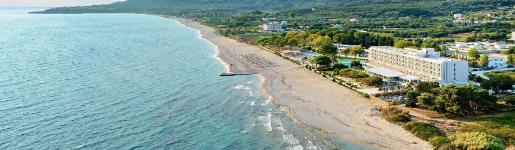 Kanali beach on the coast between Preveza and Parga