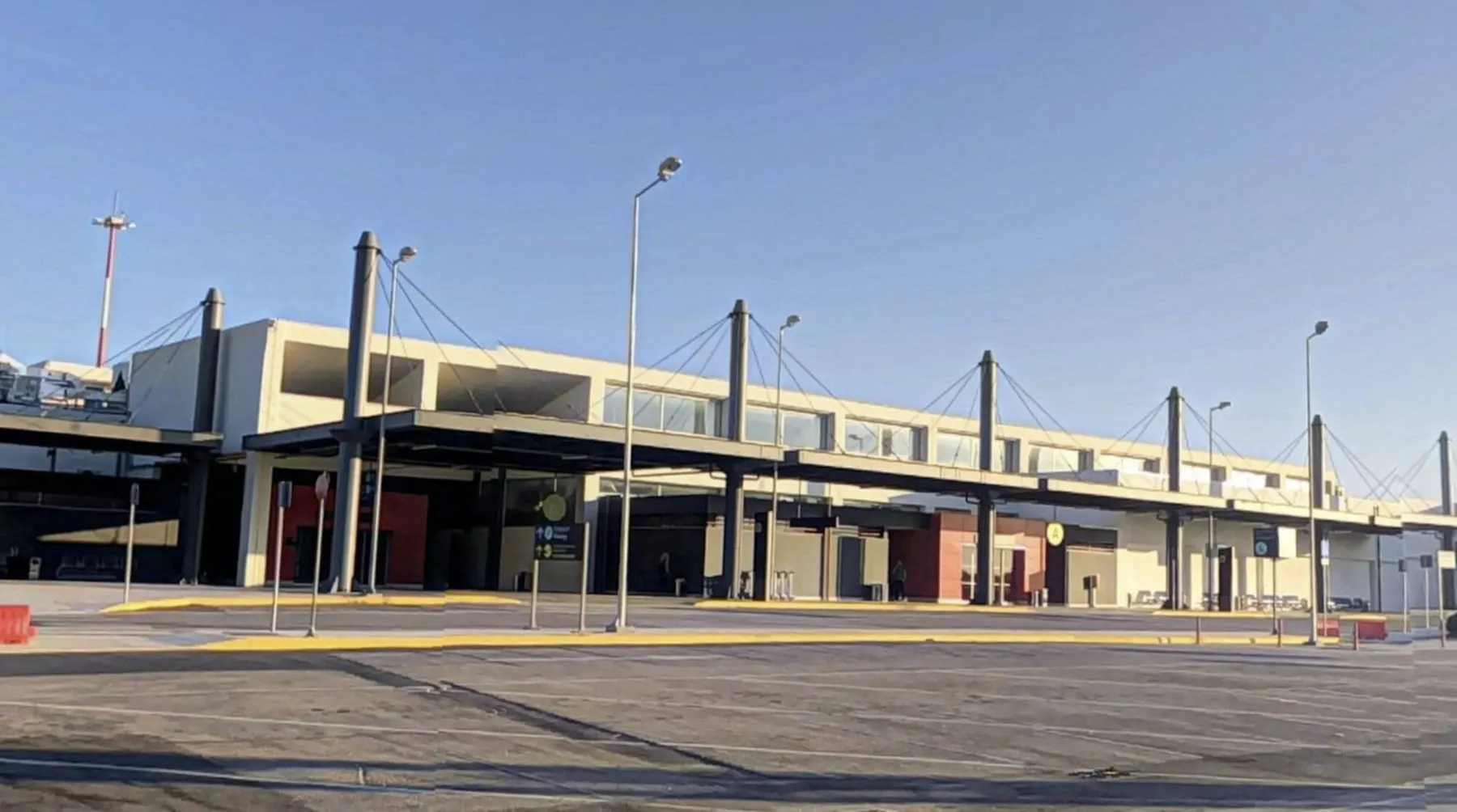 Terminal building at Aktion National Airport (PVK) near Preveza